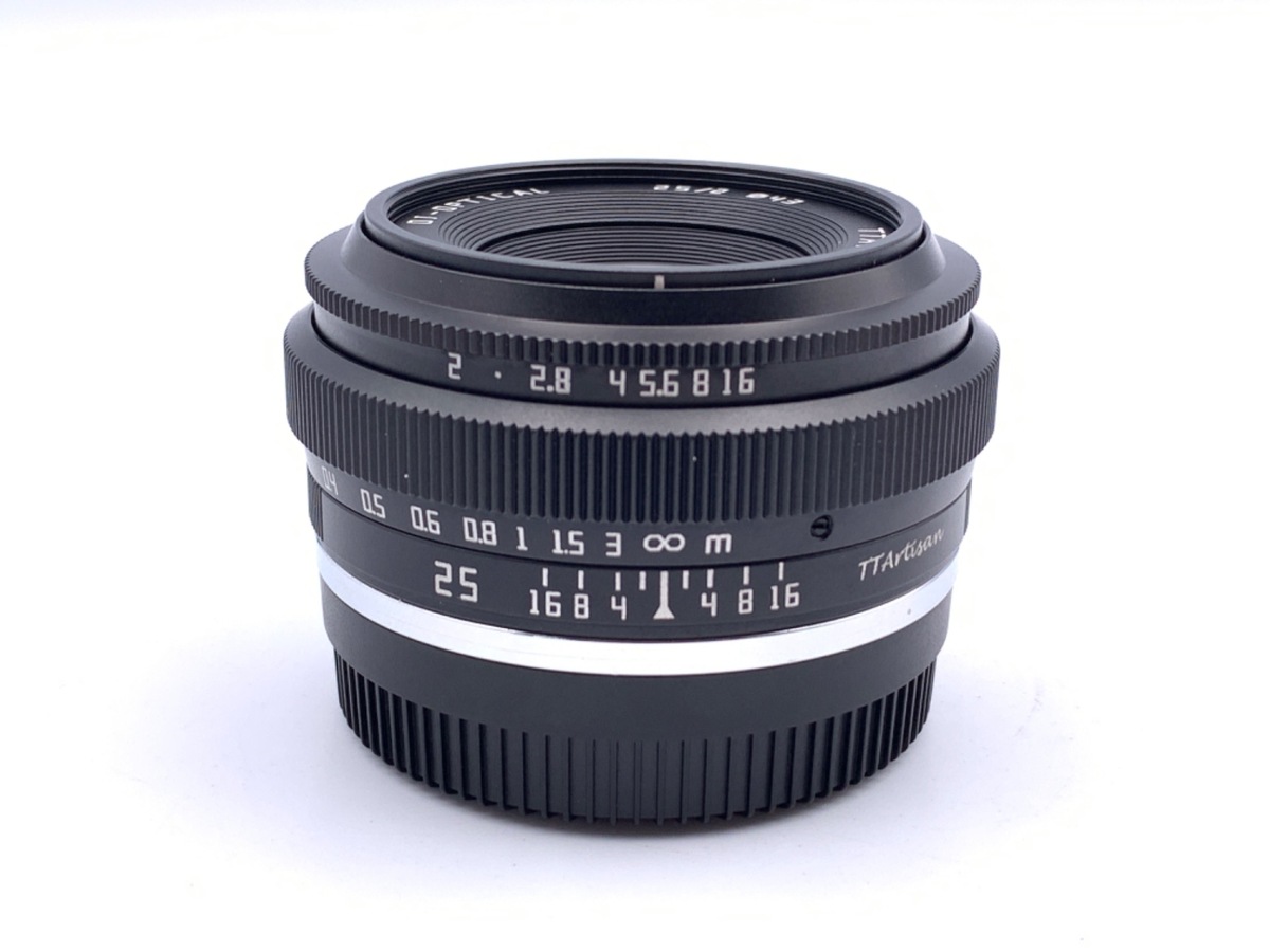 中古】銘匠光学 TTArtisan 25mm f/2 C フジフイルムX用 ブラック 在庫