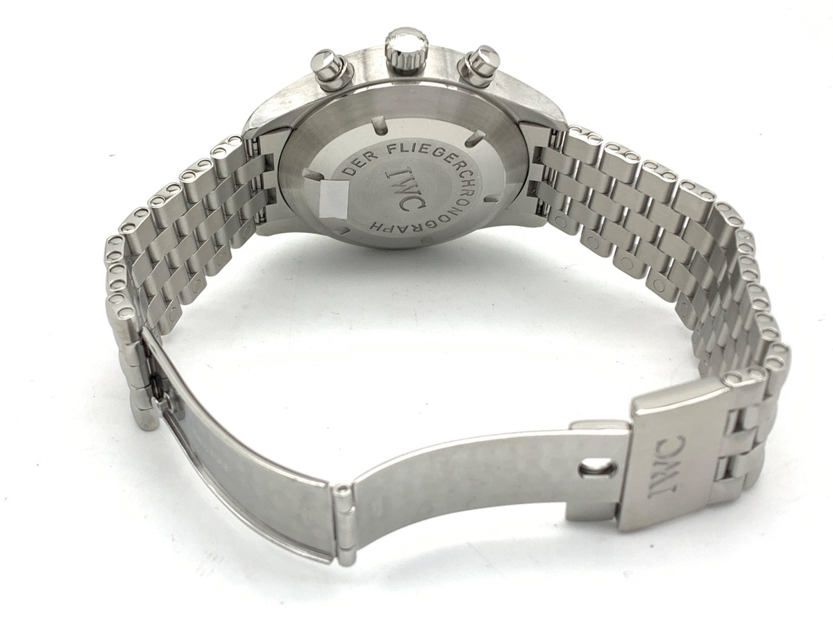 IWC パイロットウォッチ メカニカルフリーガークロノグラフ ブラック IW370603 ステンレススティール