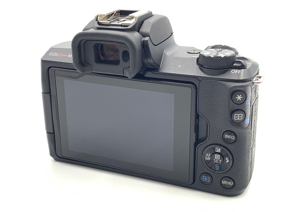 Canon - 【中古】(キヤノン) Canon EOS KISS M2 ボデイ ブラック EOS Kiss キヤノン Canon ミラーレス一眼 M2 ダブルズームキット