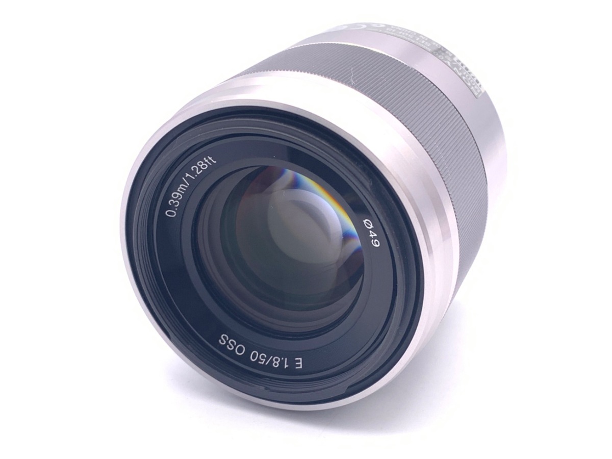 中古】ソニー E 50mm F1.8 OSS [SEL50F18S] シルバー｜｜カメラの