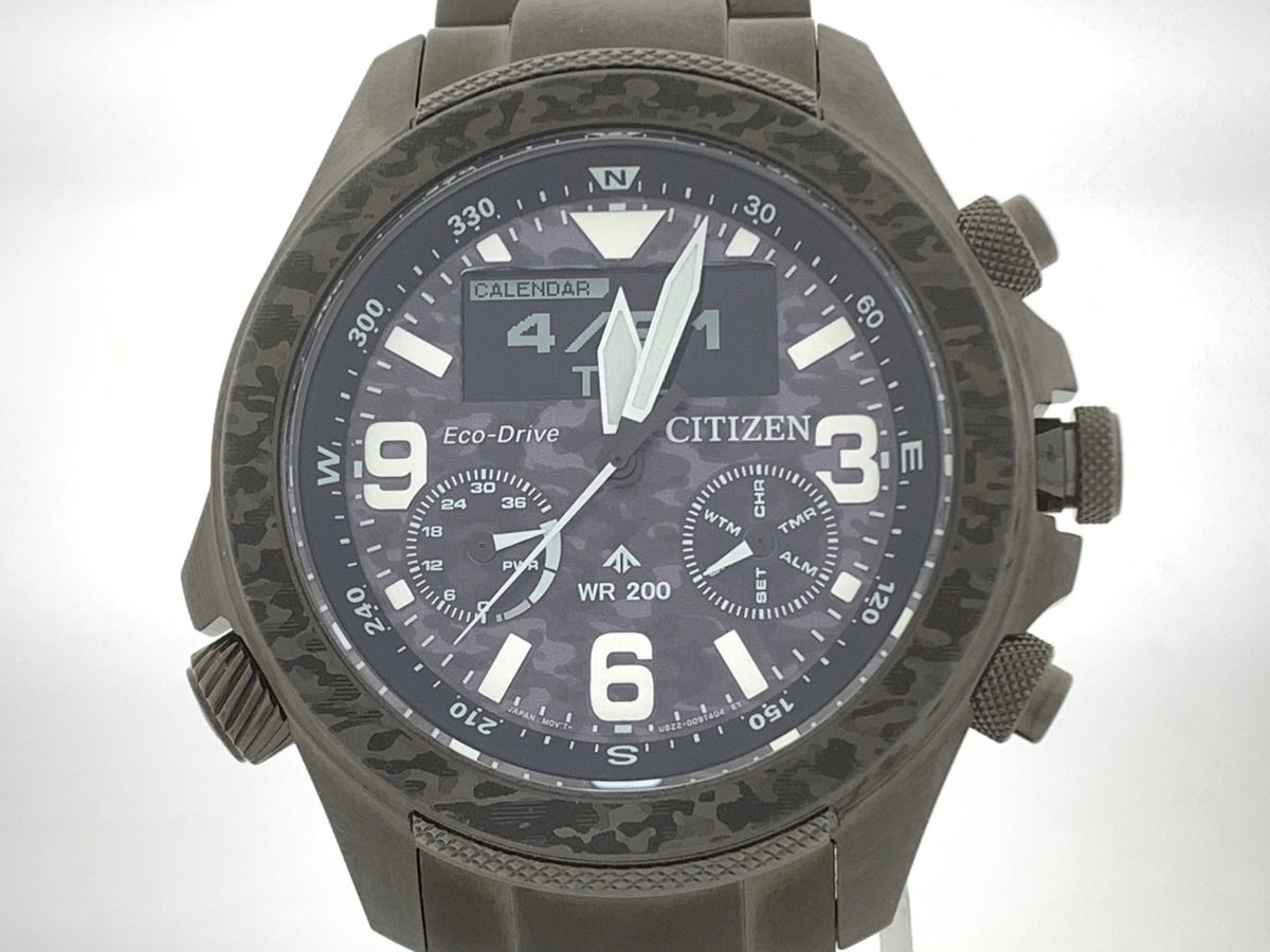 シチズン プロマスター ランド ブラック JV1008-63E/U822-008MS07 ステンレススティール