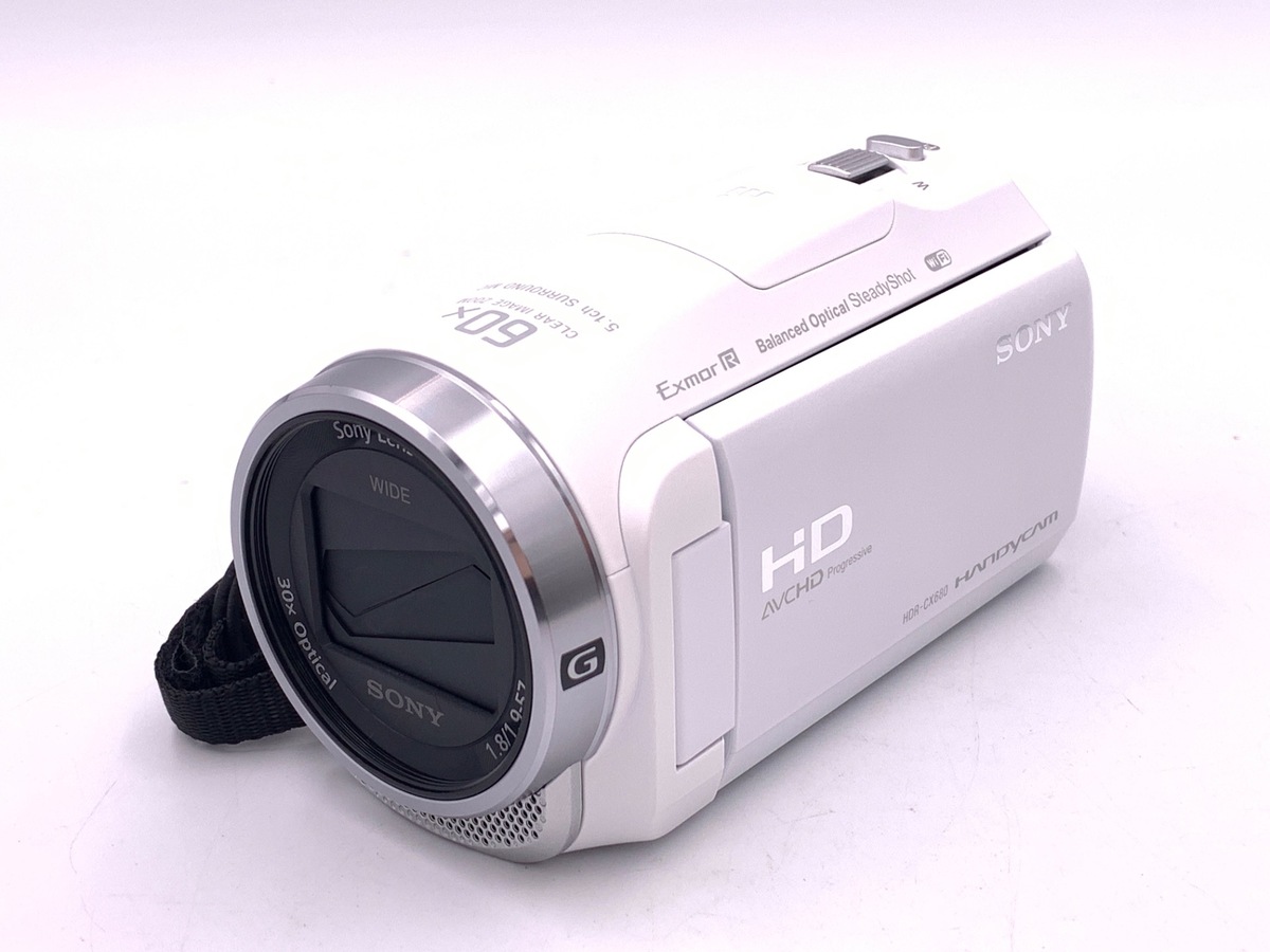 中古】ソニー デジタルHDビデオカメラレコーダー HDR-CX680 W ホワイト