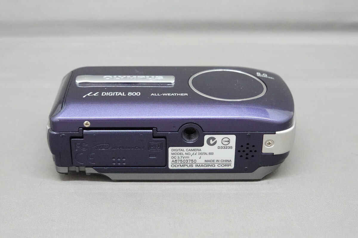 中古：B(並品)】OLYMPUS μ DIGITAL 800 （ミューデジタル800