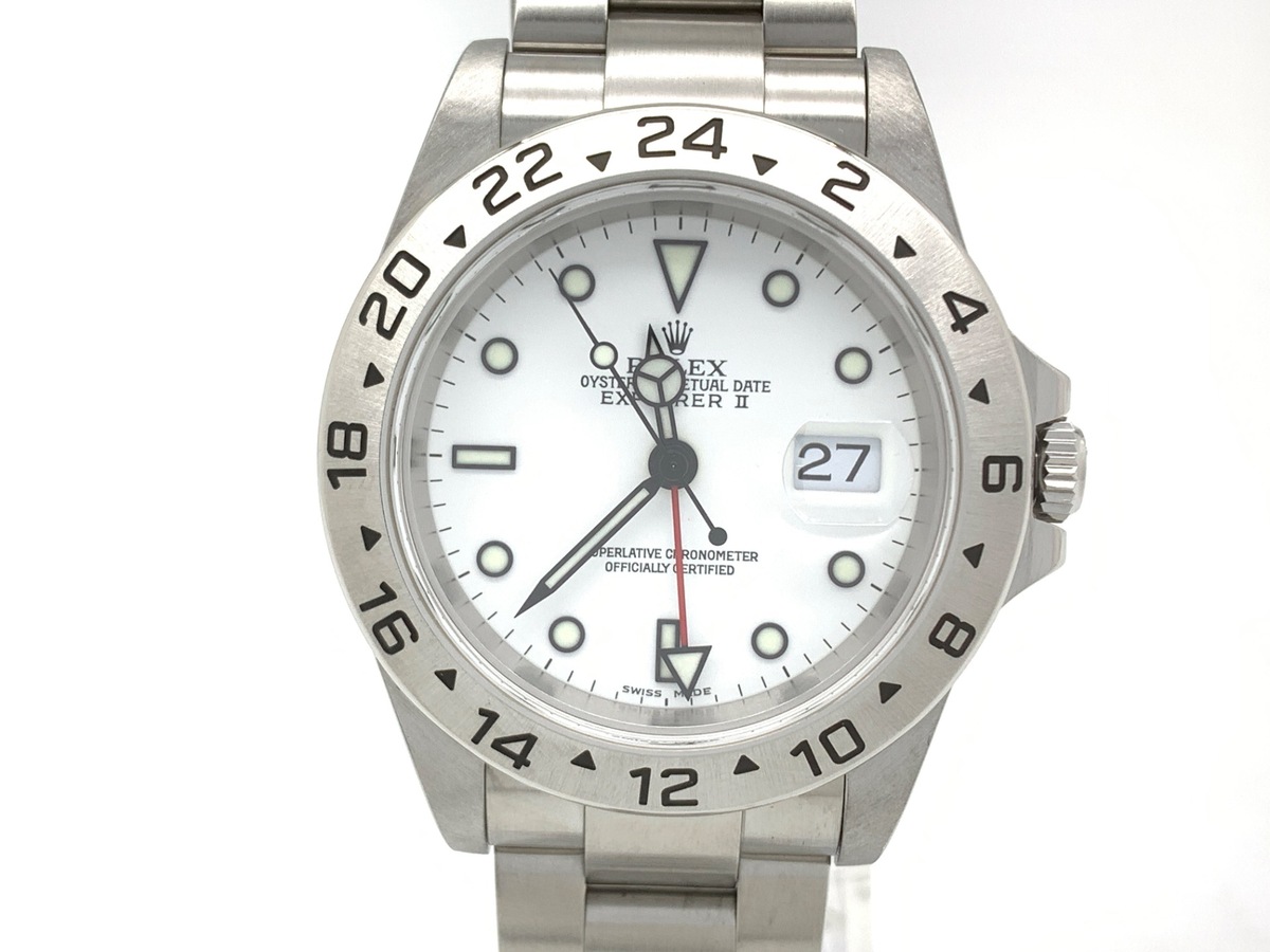 ロレックス(ROLEX) エクスプローラーII ホワイト 16570 ステンレススティール