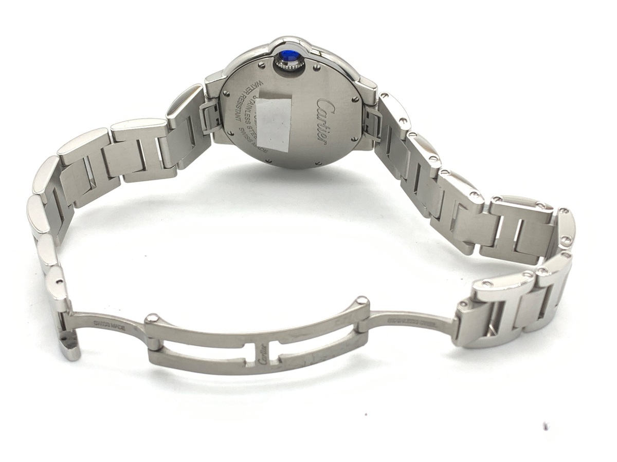 カルティエ バロンブルー シルバー W4BB0021 ステンレススティール 11Pダイヤ