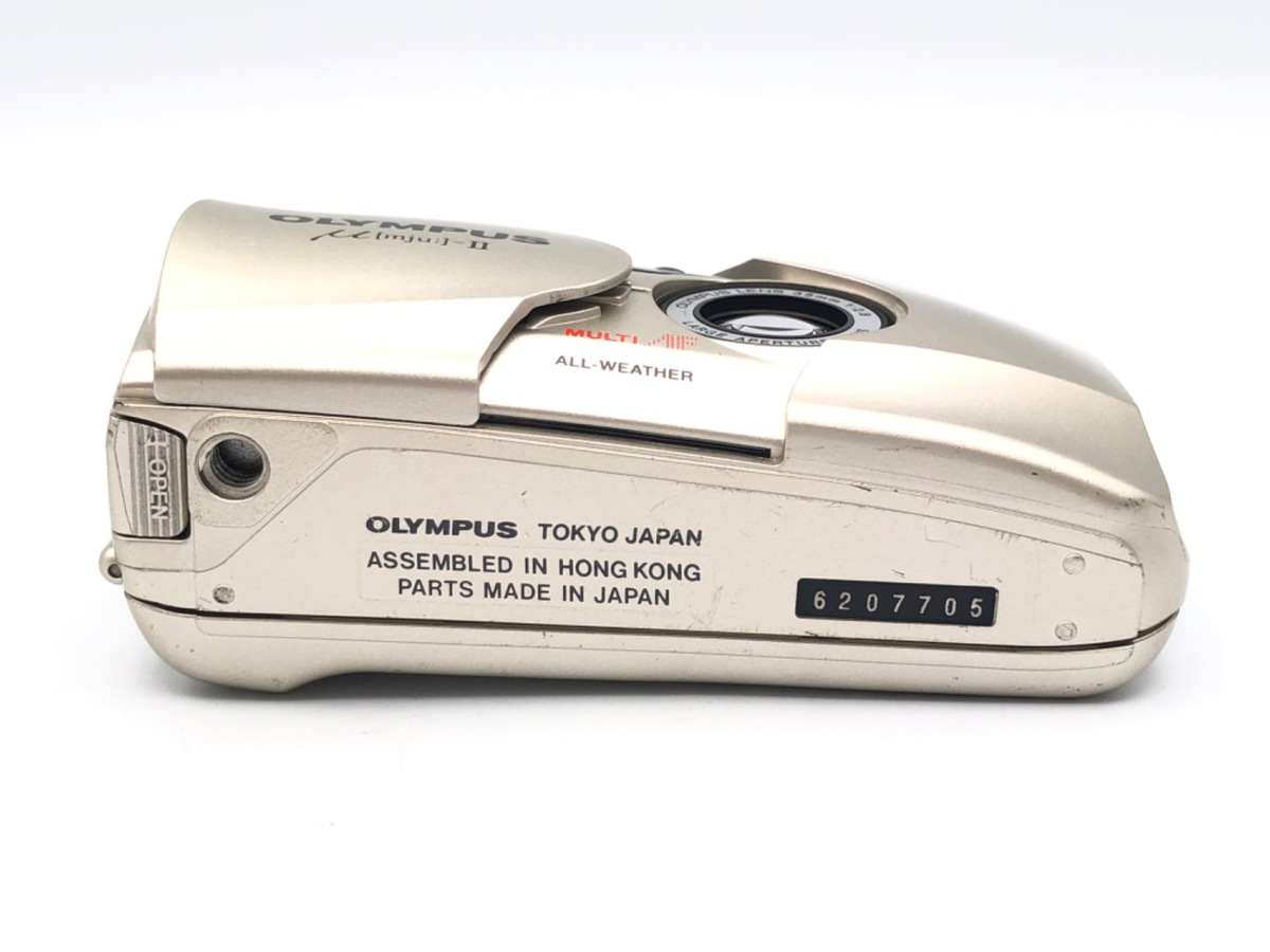 OLYMPUS μ[mju:]-II シャンパンゴールド 中古】オリンパス（OLYMPUS） ミューII シャンパンゴールド｜｜カメラ