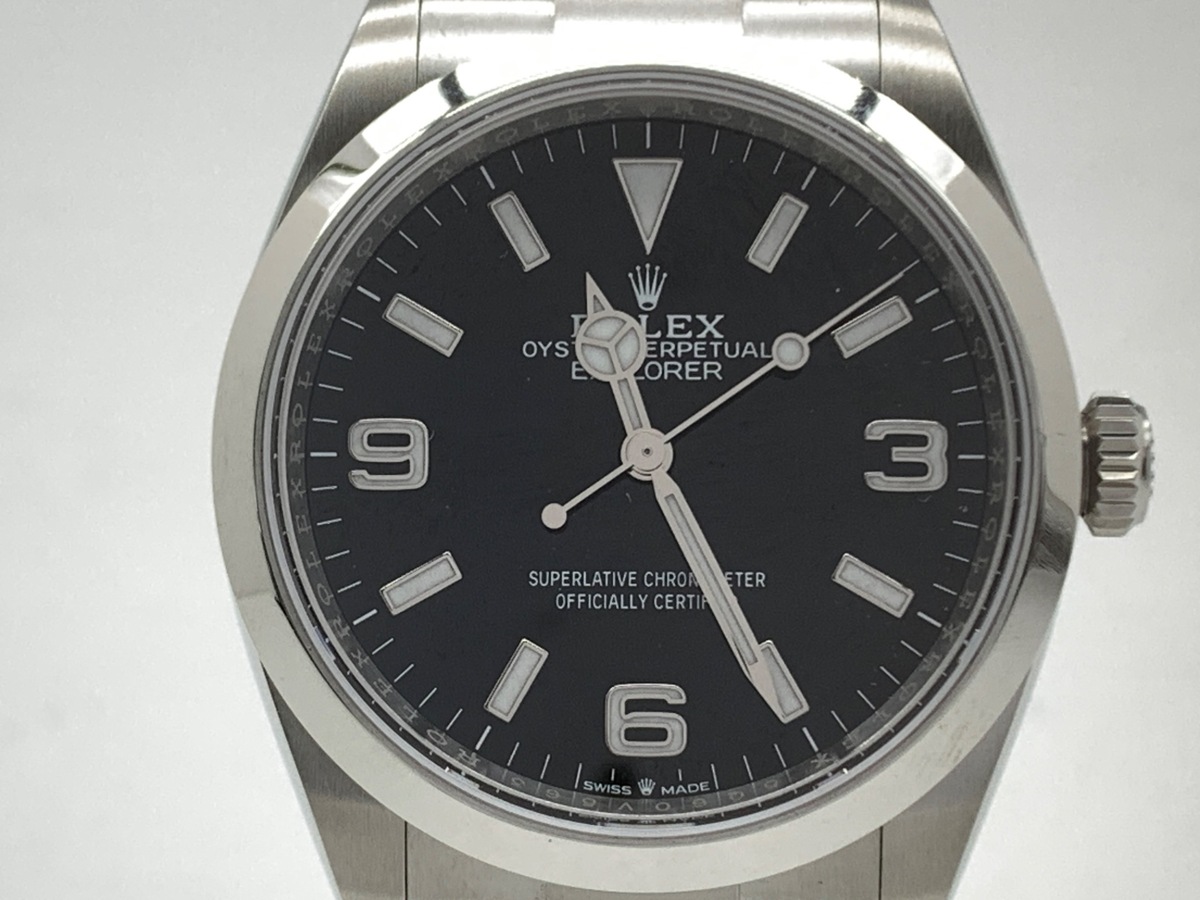 ロレックス(ROLEX) エクスプローラーI ブラック 124270 ステンレススティール