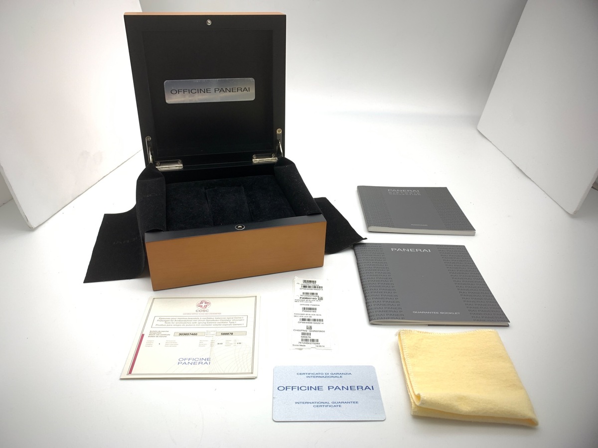 パネライ ラジオミール ブラックシール ブラック PAM00183 ステンレススティール