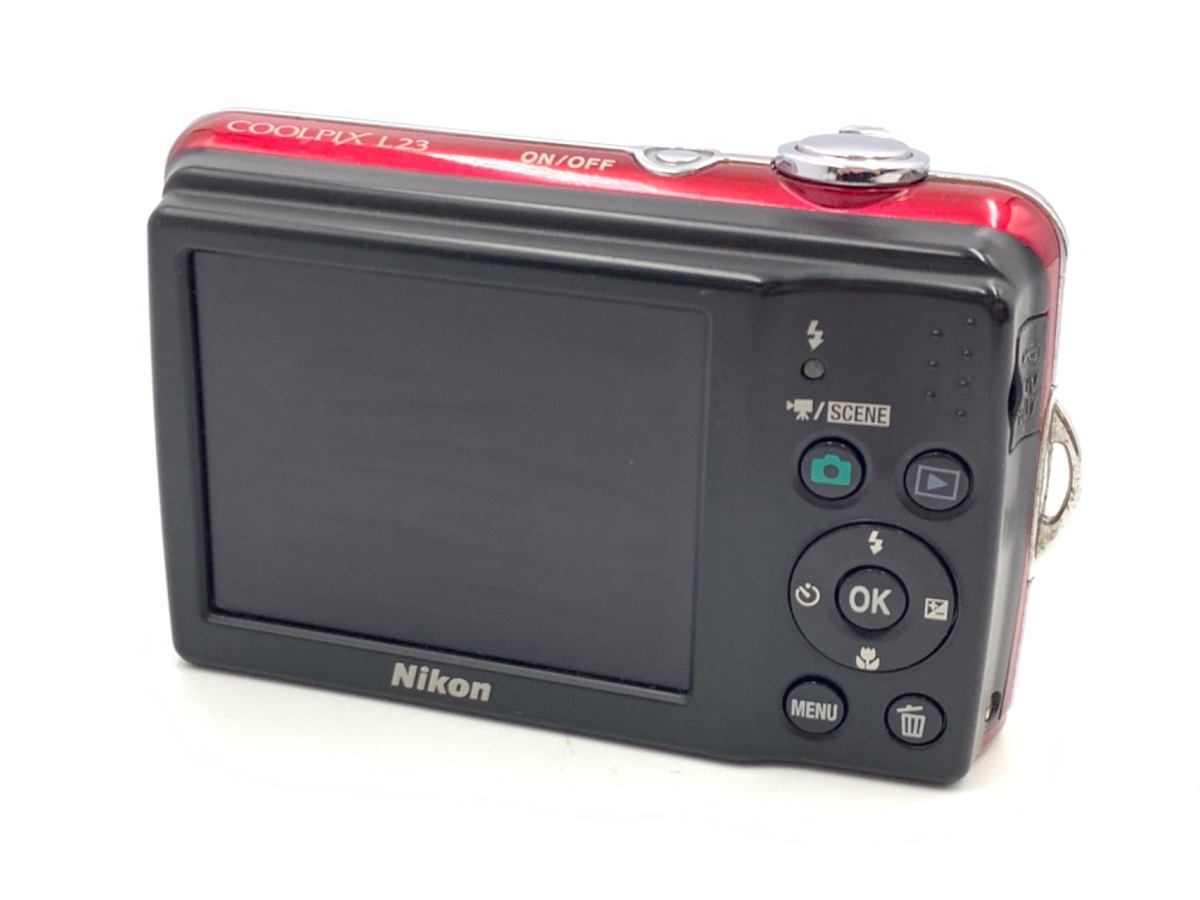 美品 Nikon Coolpix L23 レッド 電池対応 コンデジの通販はau PAY 