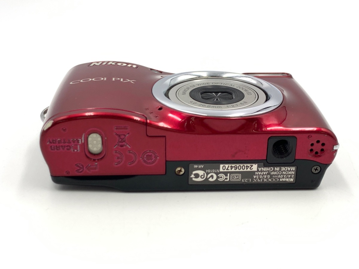 Nikon COOLPIX L23 レッド 中古：B(並品)】ニコン COOLPIX L23 レッド