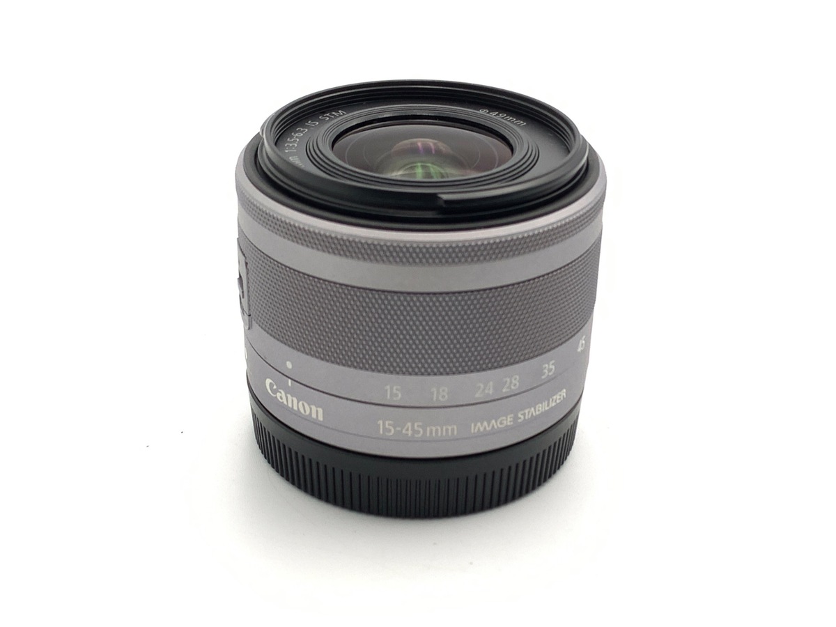 中古：B(並品)】キヤノン EF-M15-45mm F3.5-6.3 IS STM シルバー 