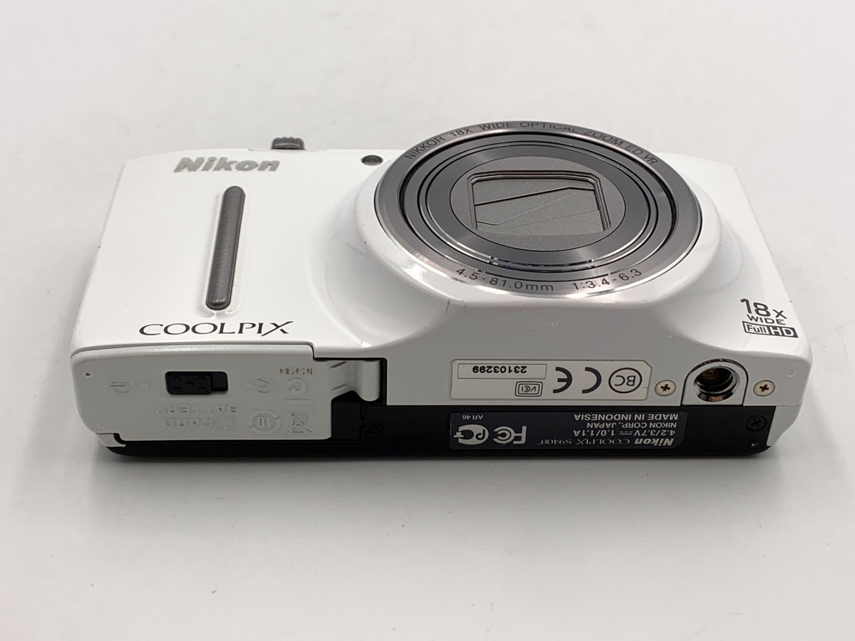 中古：B(並品)】ニコン COOLPIX S9400 WH エレガントホワイト