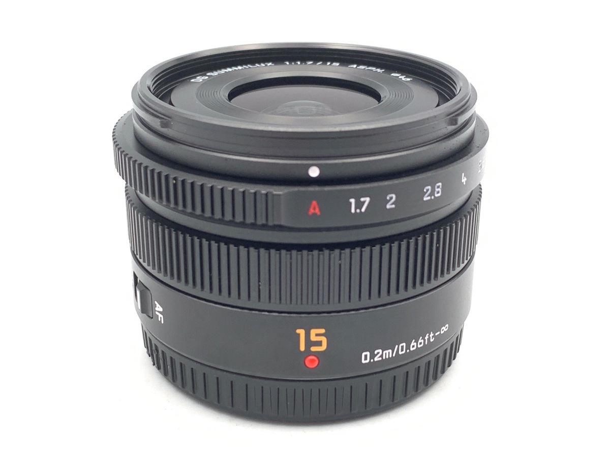 【中古美品】LEICA DG SUMMILUX 15mm F1.7 LEICA DG SUMMILUX 15mm/F1.7 ASPH. H-X015-K [ブラック] 中古価格比較