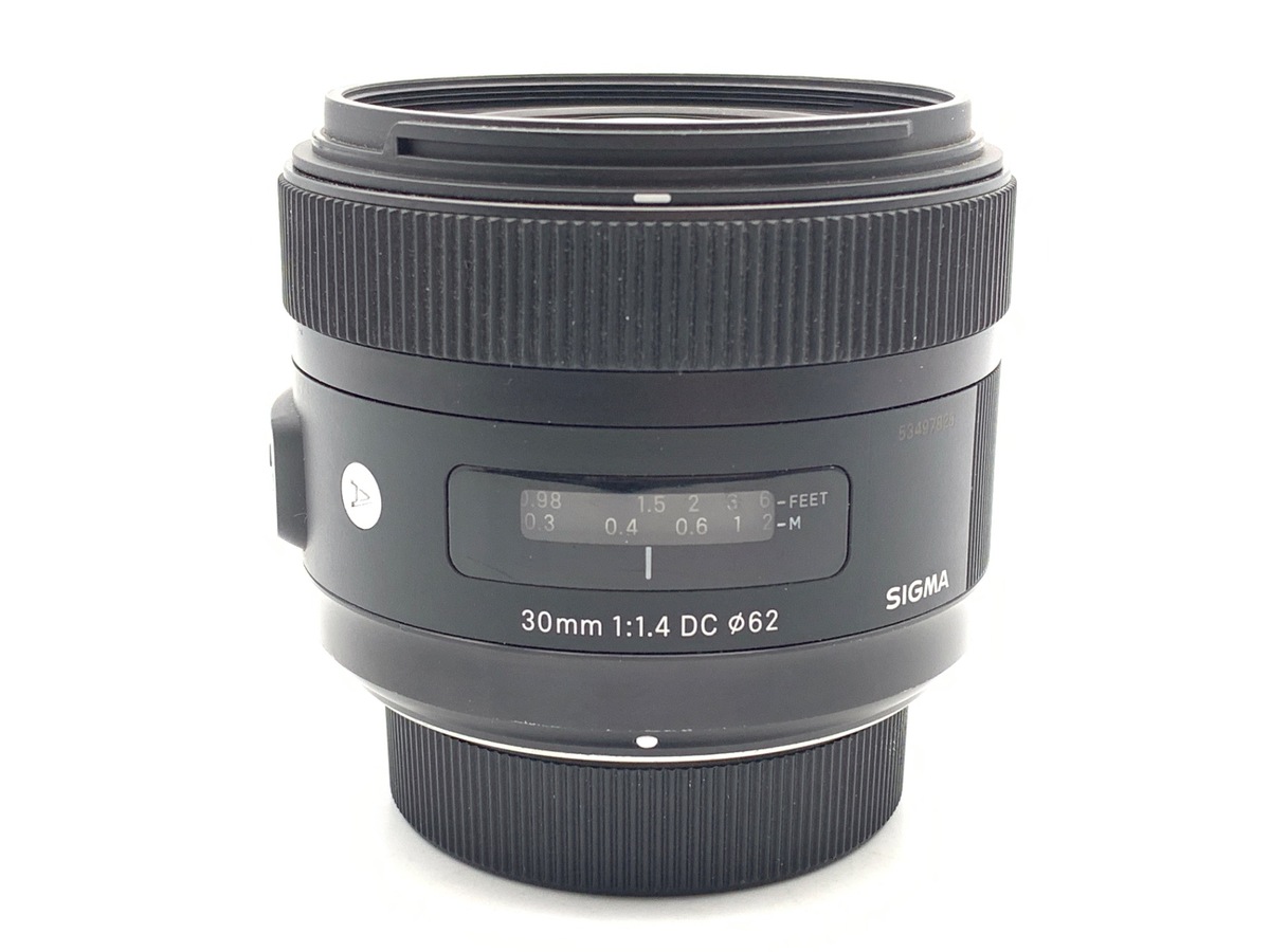 【美品】 シグマ 30mm F1.4 DC HSM ニコン用 【交換レンズ】 中古：B(並品)】シグマ 30mm F1.4 DC HSM ニコンF用 | 2444110061625