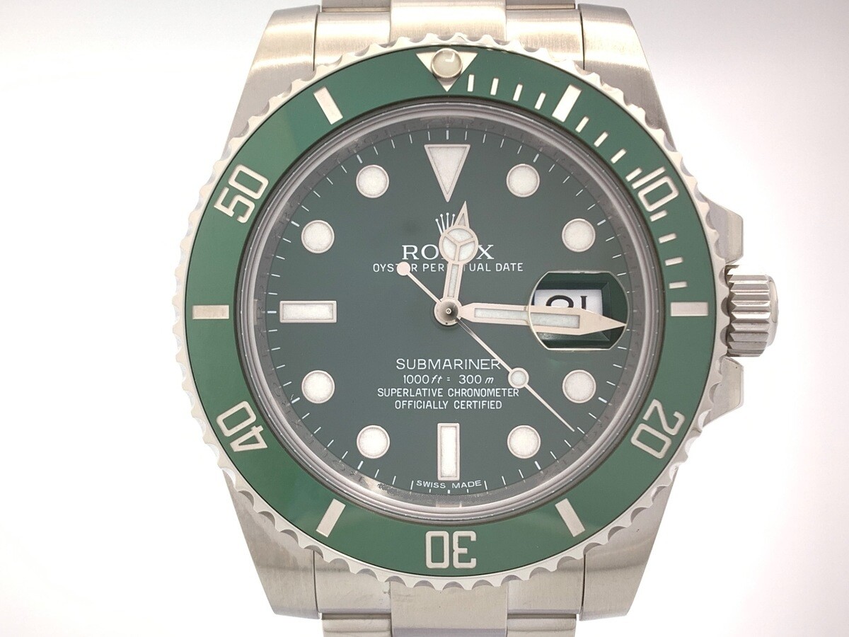 ロレックス(ROLEX) サブマリーナー デイト グリーン 116610LV ステンレススティール