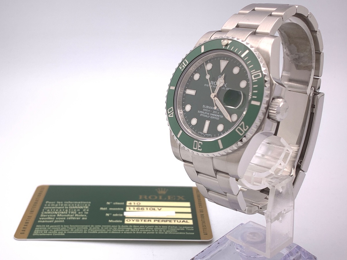 ロレックス(ROLEX) サブマリーナー デイト グリーン 116610LV ステンレススティール