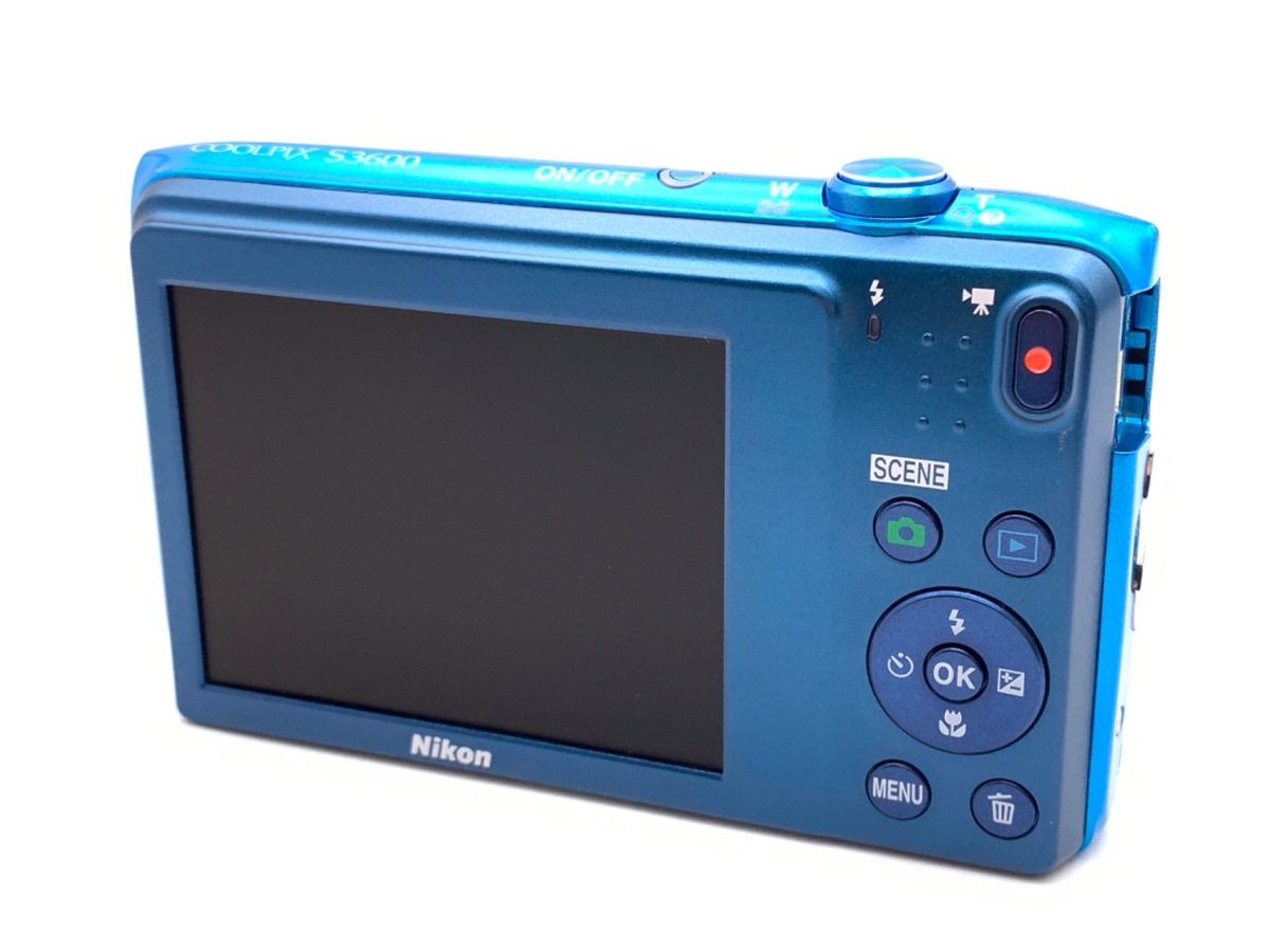 中古：C(やや難あり)】ニコン COOLPIX S3600 BL コバルトブルー