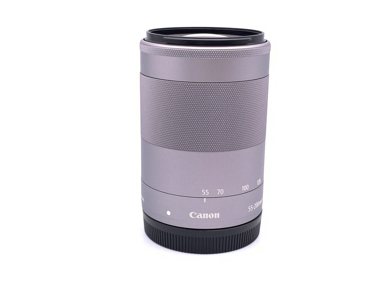 中古：AB(良品)】キヤノン EF-M55-200mm F4.5-6.3 IS STM シルバー