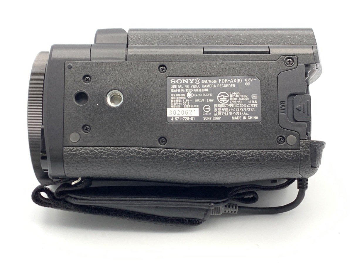 中古：AB(良品)】ソニー デジタル4Kビデオカメラレコーダー FDR-AX30