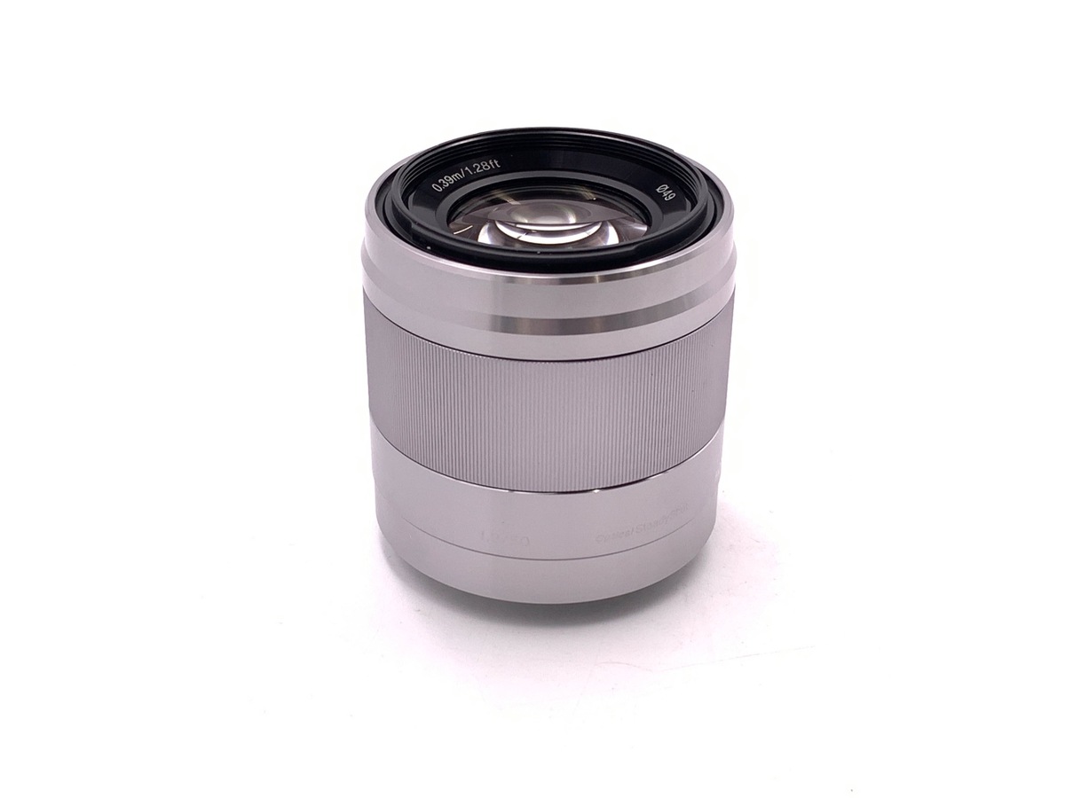 SEL50F18 動作確認済 美品 カメラレンズ E 50mm F1.8 OSS APS-C用 シルバー SEL50F18 [ソニーE