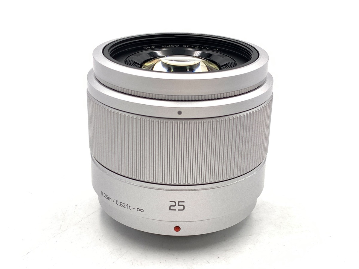 中古】パナソニック LUMIX G 25mm F1.7 ASPH. [H-H025S] シルバー 在庫