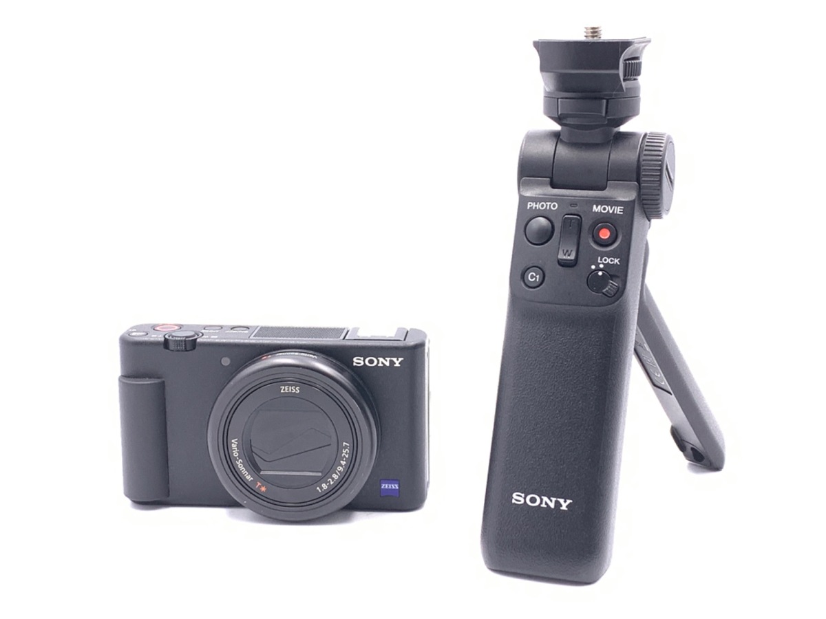 中古】ソニー VLOGCAM ZV-1G B シューティンググリップキット ブラック