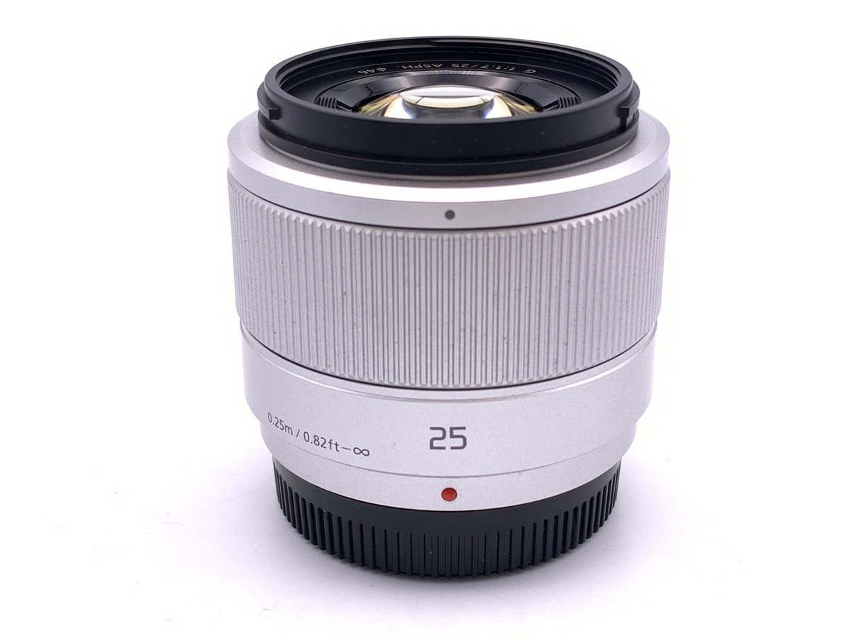 LUMIX G 25mm H-H025 単焦点レンズ　シルバー LUMIX G 25mm/F1.7 ASPH. H-H025-S [シルバー] 中古価格比較 - 価格.com
