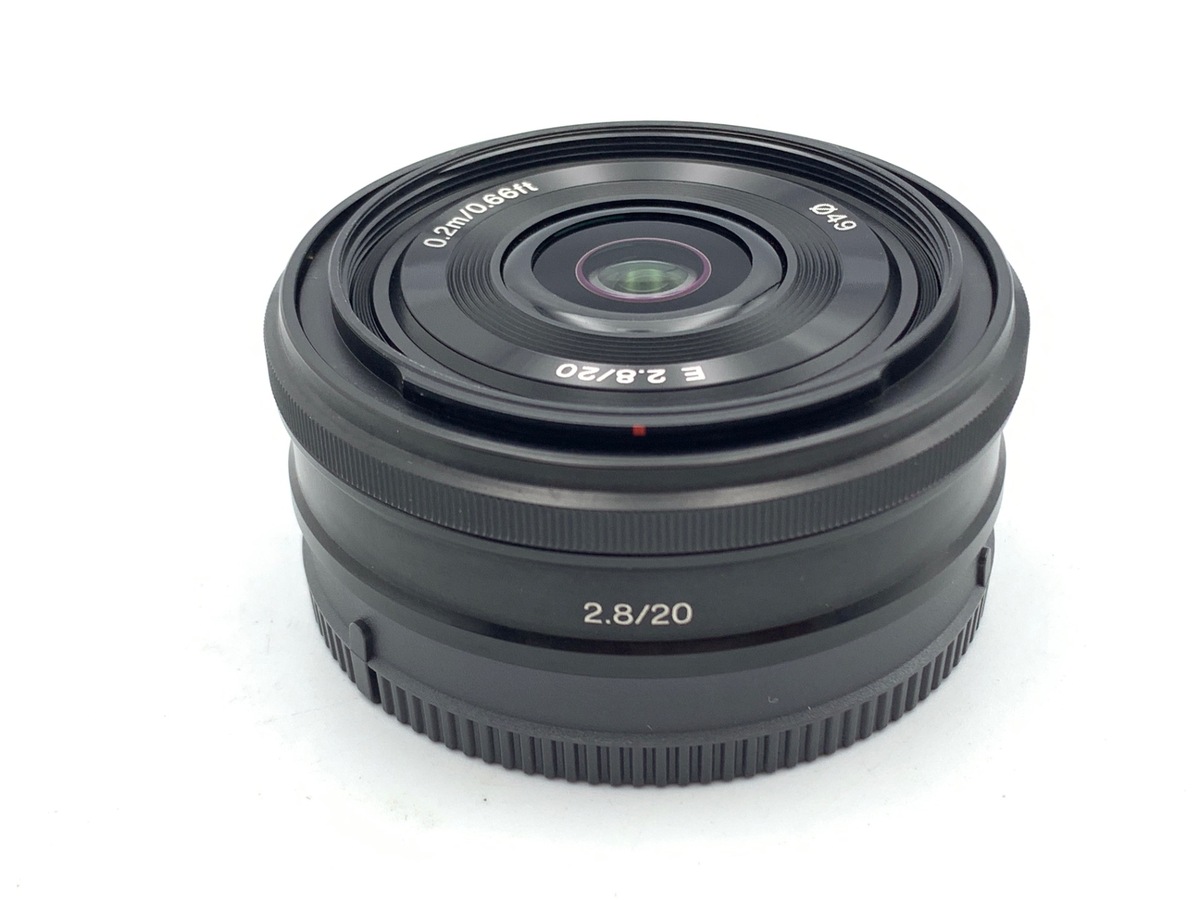ソニー E 20mm F2.8 SEL20F28 プロテクタ等付き 美品 新品)SONY (ソニー) E 20mm F2.8 SEL20F28（商品ID：4905524923209