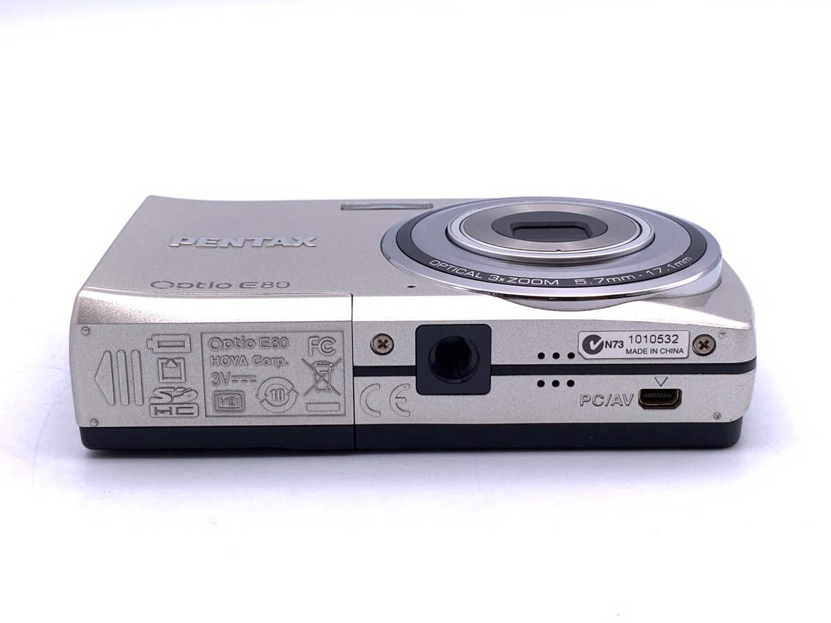 中古：AB(良品)】ペンタックス OptioE80 シルバー | 2444520093551