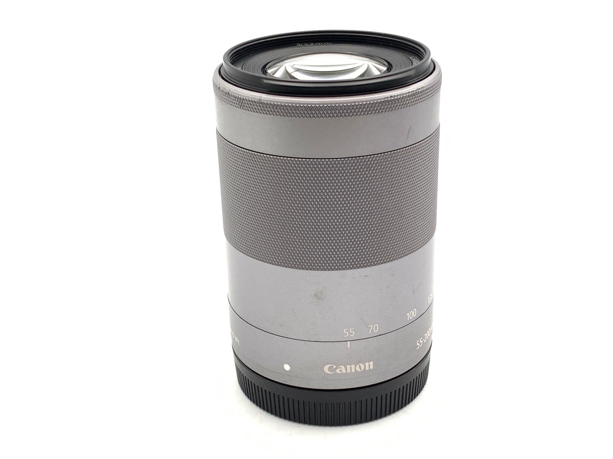 中古：AB(良品)】キヤノン EF-M55-200mm F4.5-6.3 IS STM シルバー