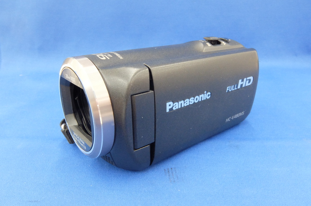 【美品・稼働品】パナソニック HDビデオカメラ Panasonic HC-V480MS-K パナソニック デジタルハイビジョン ビデオ