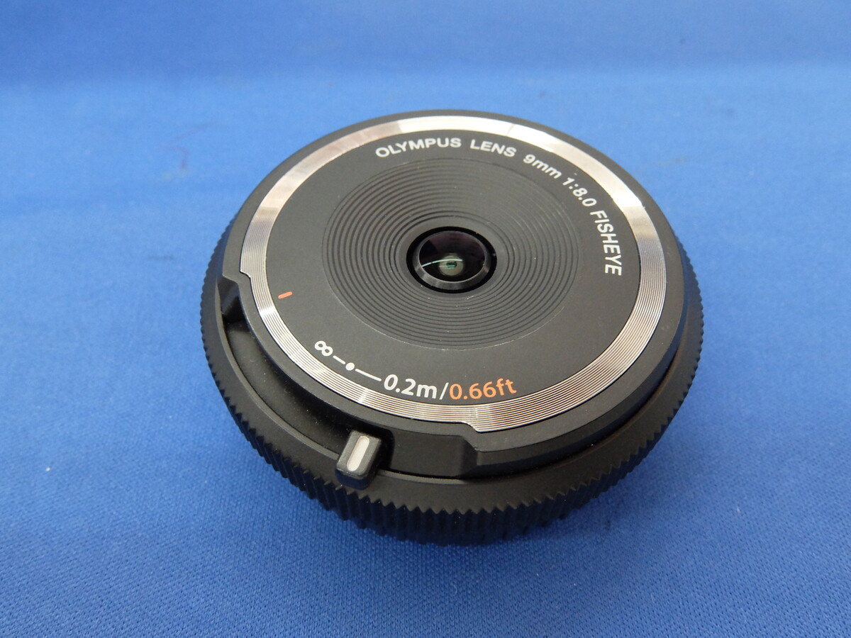 中古】オリンパス 9mm F8 フィッシュアイボディーキャップレンズ BCL