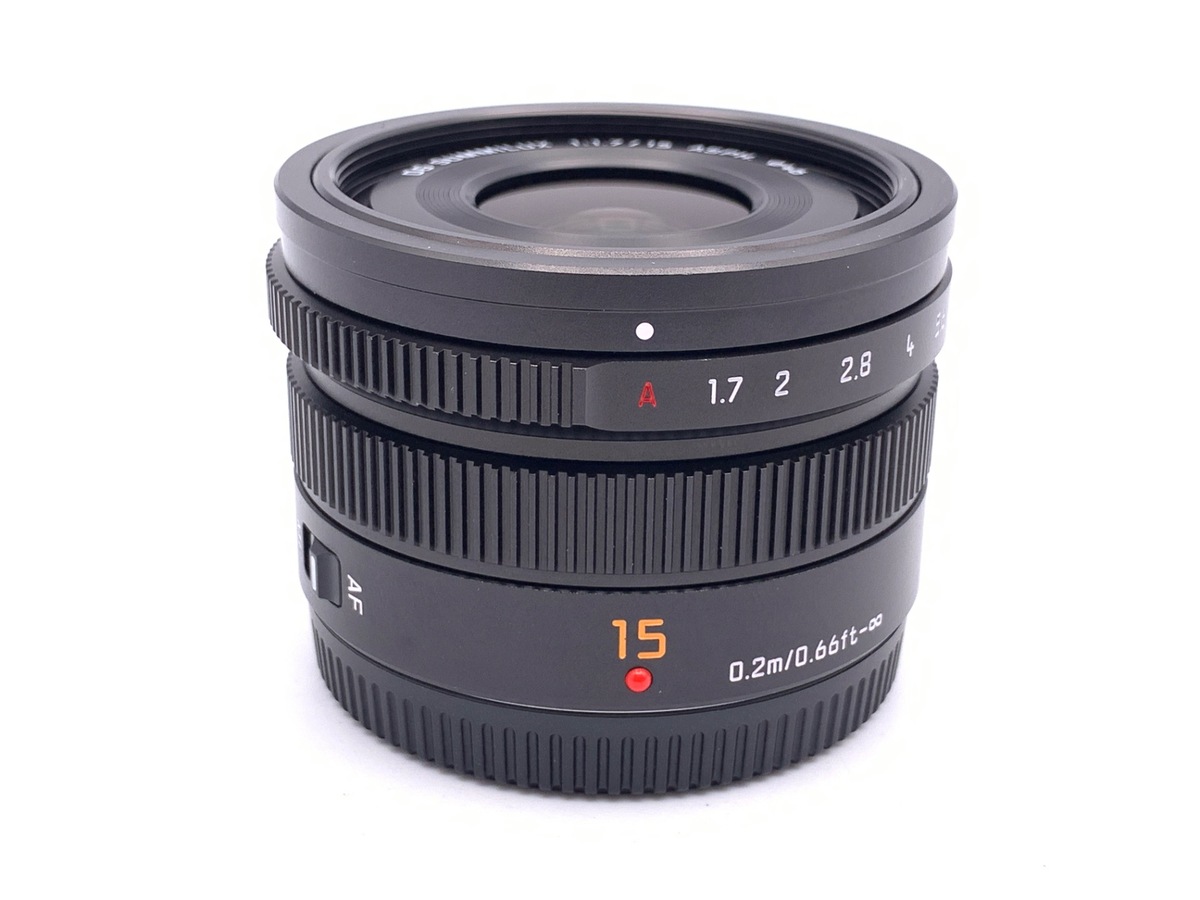 【美品】LUMIX 15mm f/1.7 (H-X015-K)レンズ Amazon | パナソニック(Panasonic) 単焦点 広角レンズ マイクロ