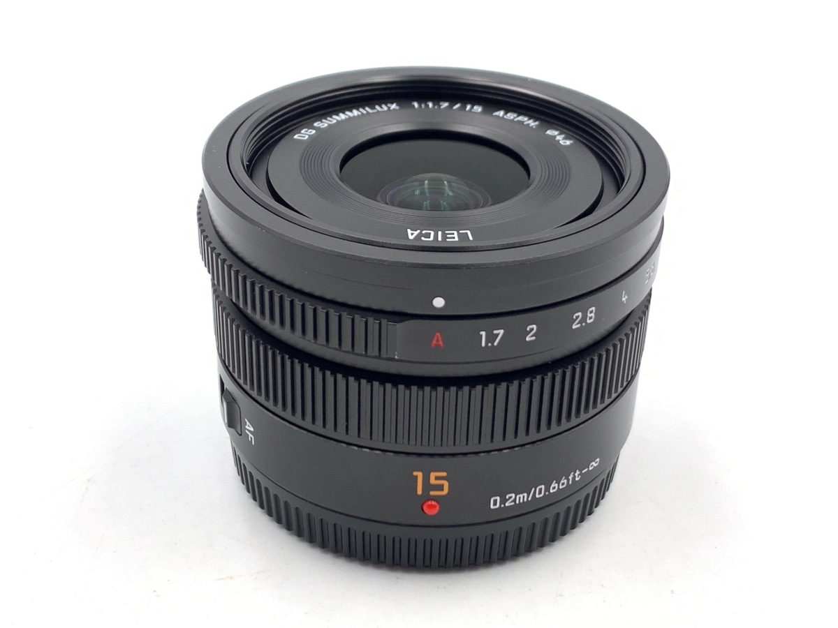 パナ LEICA DG SUMMILUX 15mm/F1.7 ASPH.ブラック Panasonic (パナソニック) LEICA DG SUMMILUX 15mm / F1.7 ASPH