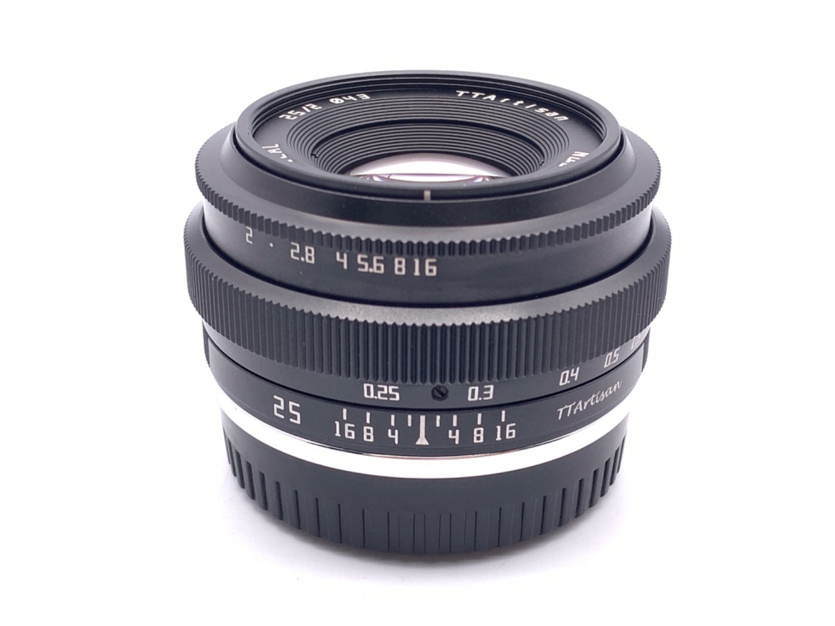 中古】銘匠光学 TTArtisan 25mm f/2 C フジフイルムX用 ブラック 在庫