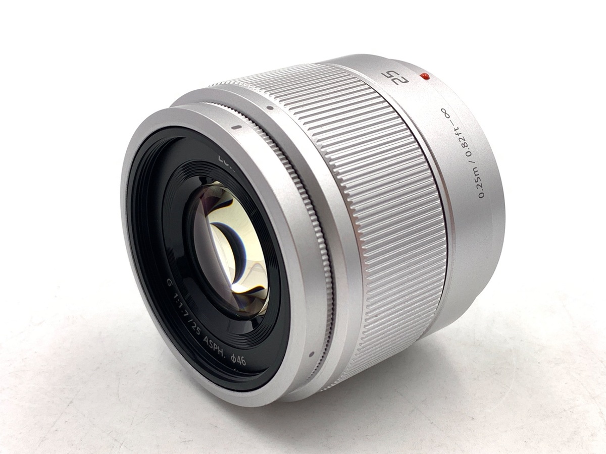 中古】パナソニック LUMIX G 25mm F1.7 ASPH. [H-H025S] シルバー