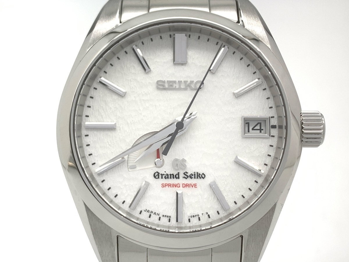 グランドセイコー スプリングドライブ ホワイト SBGA129/9R65-0BX0 ステンレススティール