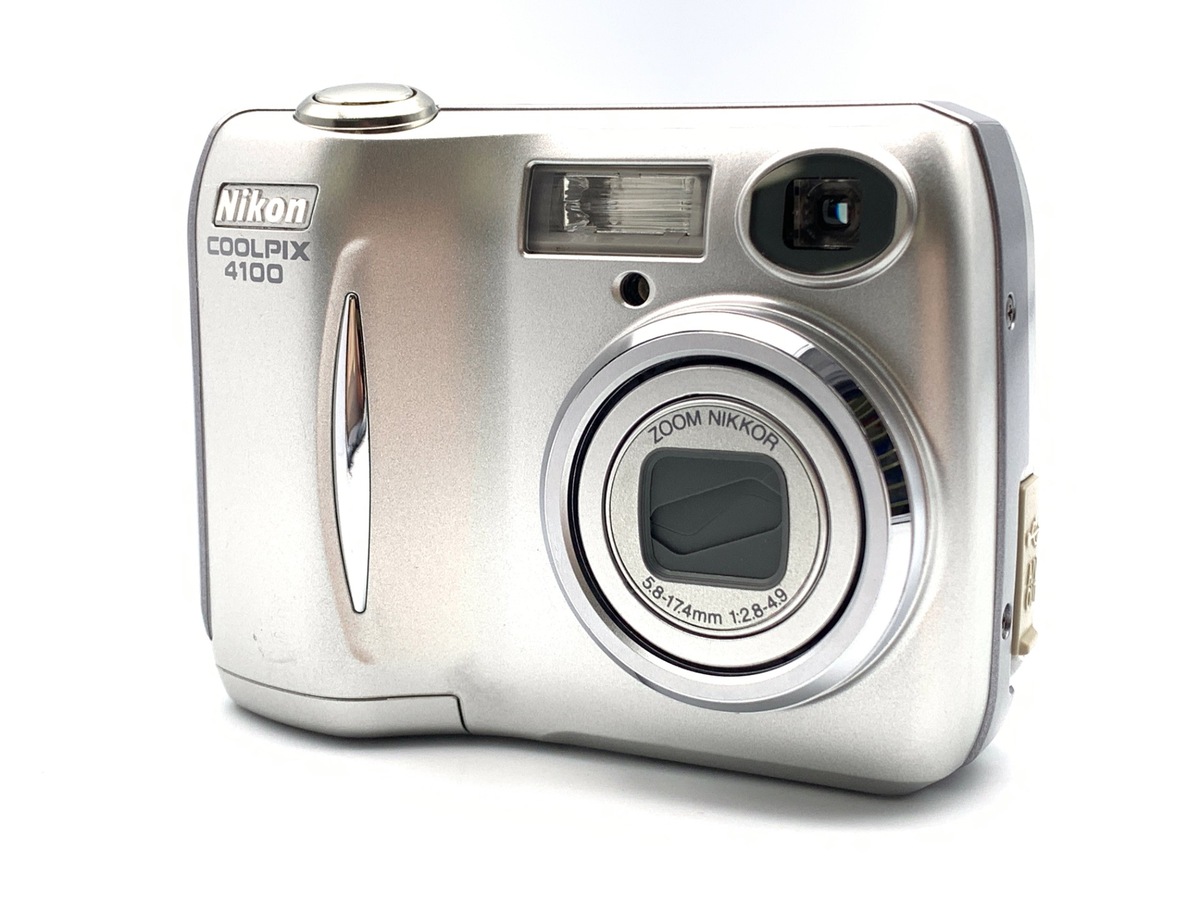 即決】ニコン Nikon COOLPIX4100 シルバー 箱/説明書/コード 稼働品