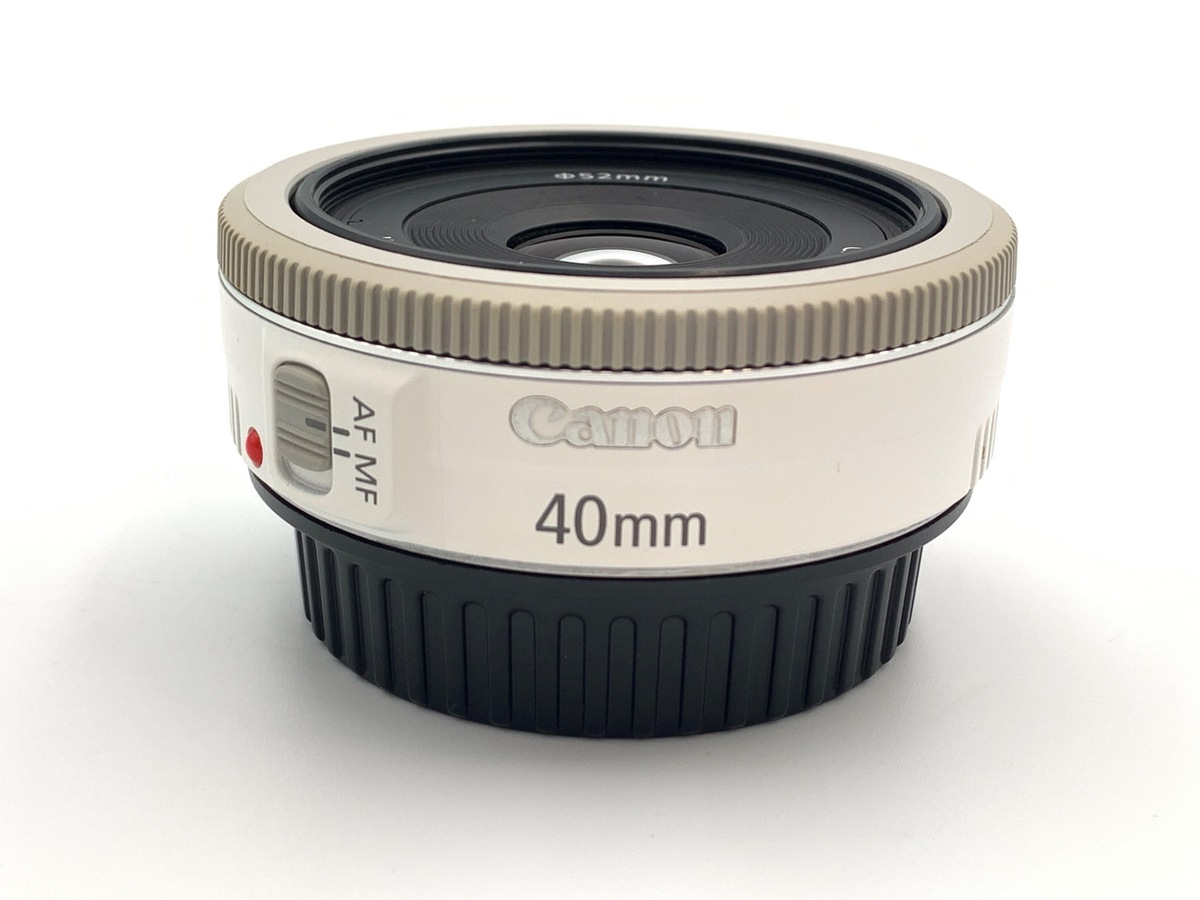 中古：A(美品)】キヤノン EF 40mm F2.8 STM ホワイト | 2449640085714
