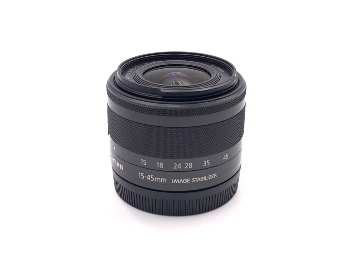 中古：AB(良品)】キヤノン EF-M15-45mm F3.5-6.3 IS STM グラファイト 