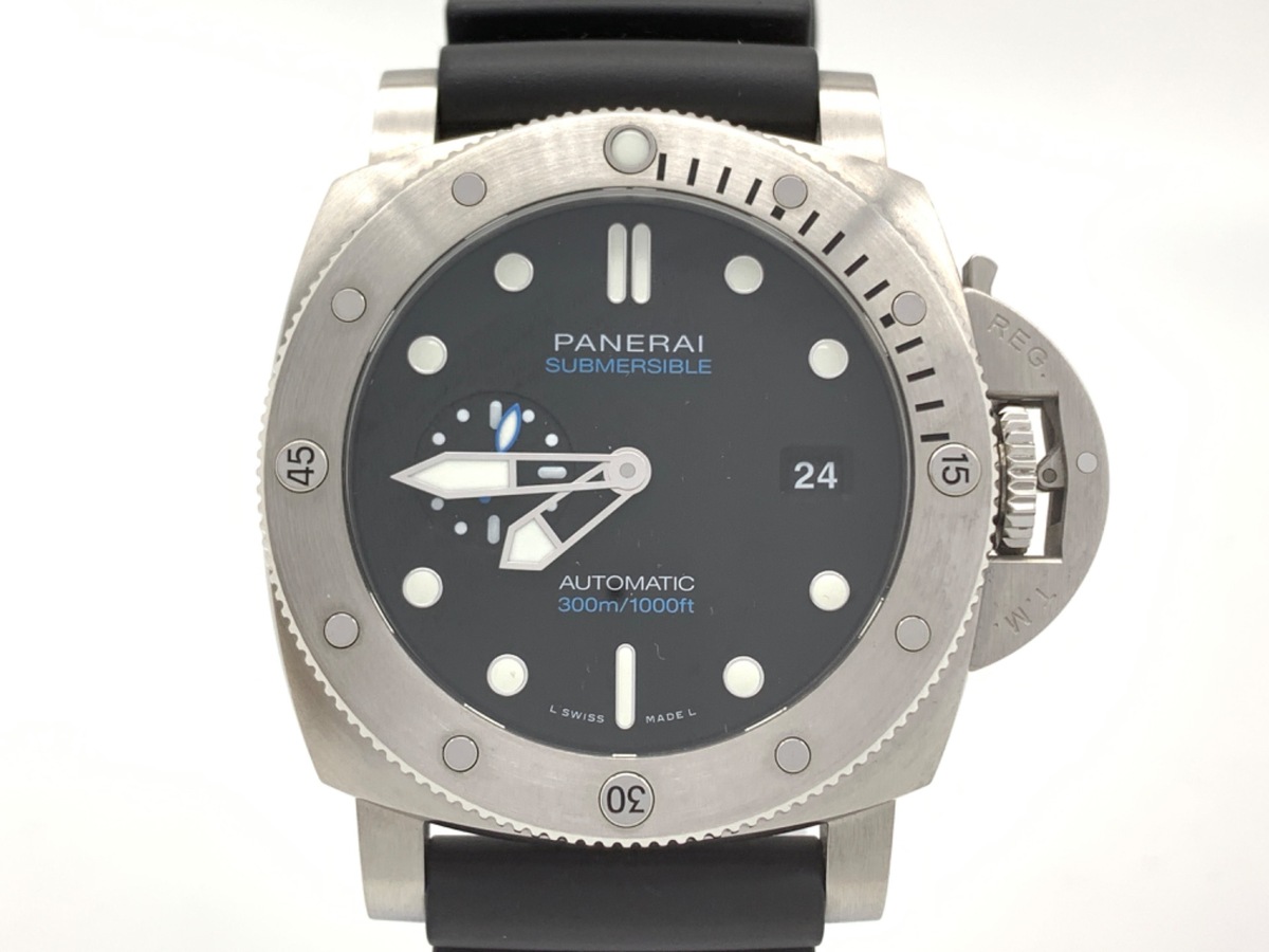 パネライ サブマーシブル クアランタクアトロ ブラック PAM01229 ステンレススティール