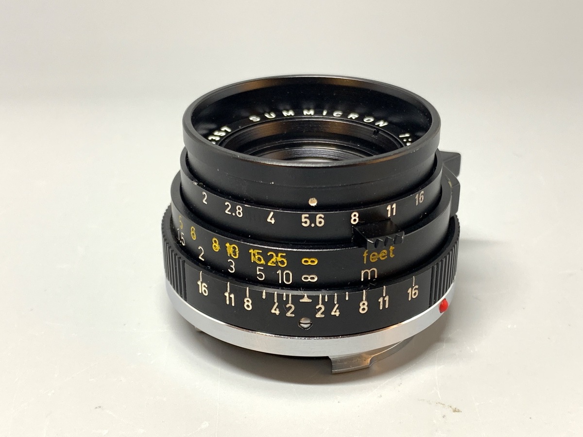 【中古】ライカ ズミクロンM 35mm F2 ブラック 6枚玉