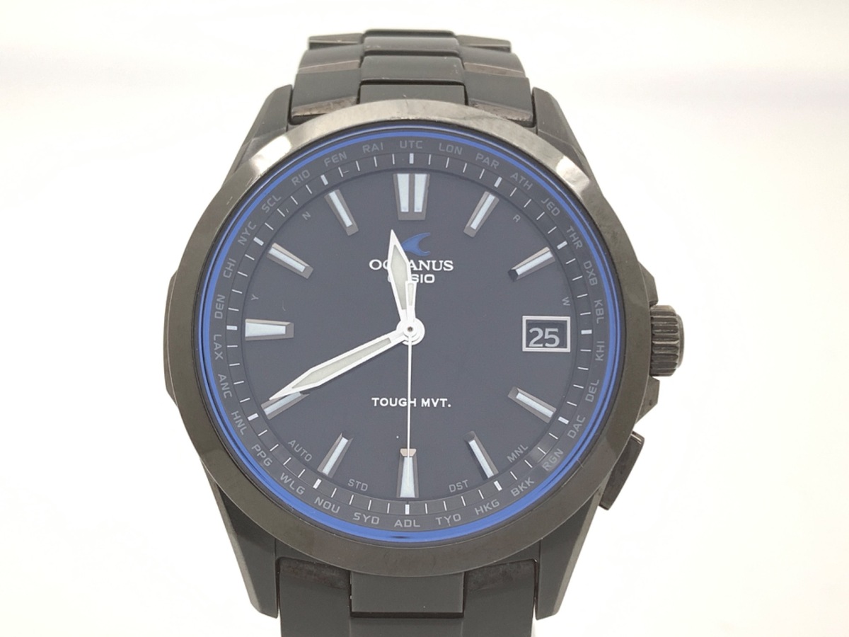 中古：AB(良品)】カシオ オシアナス OCW-S100B-1AJF ブラック チタン 