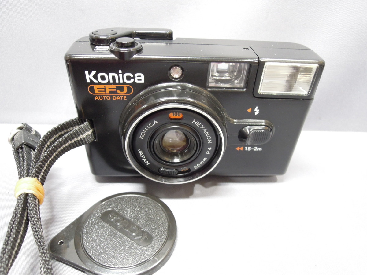 【動作確認済】 KONICA EFJ G0108-218-17ID p フィルムカメラ】 Konica EFJ (POP) ハードオフで1100円！修理して写真