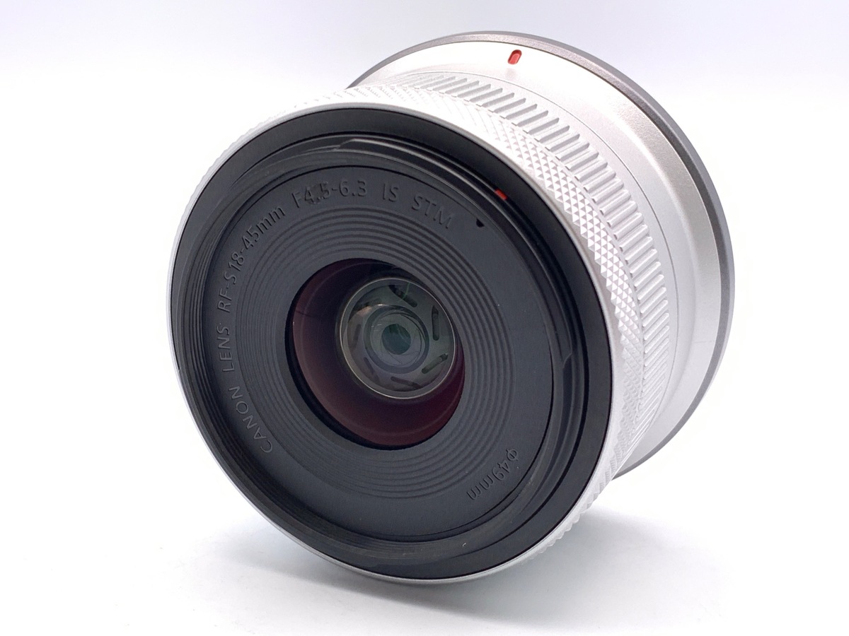 中古：A(美品)】キヤノン RF-S18-45mm F4.5-6.3 IS STM シルバー