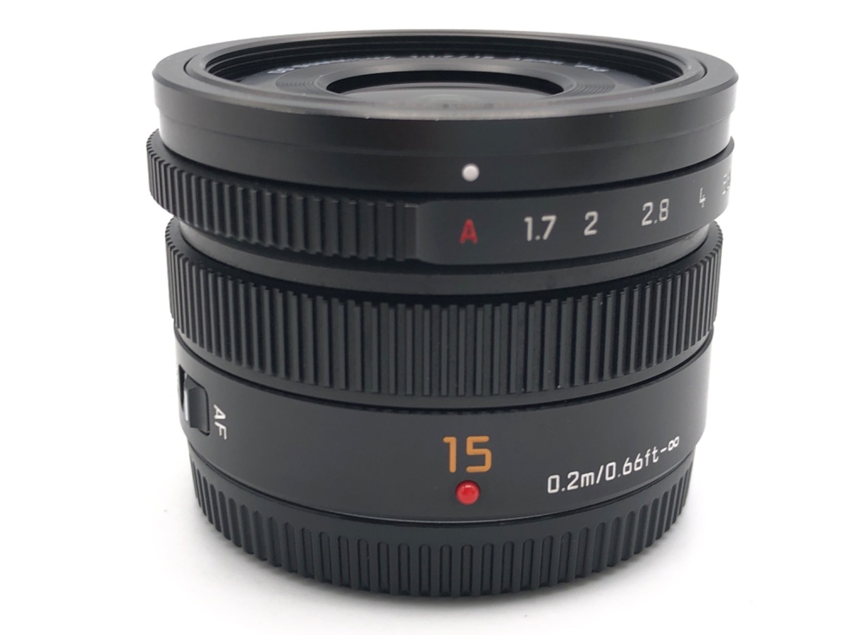 中古】パナソニック LEICA DG SUMMILUX 15mm/F1.7 ASPH. [H-X015