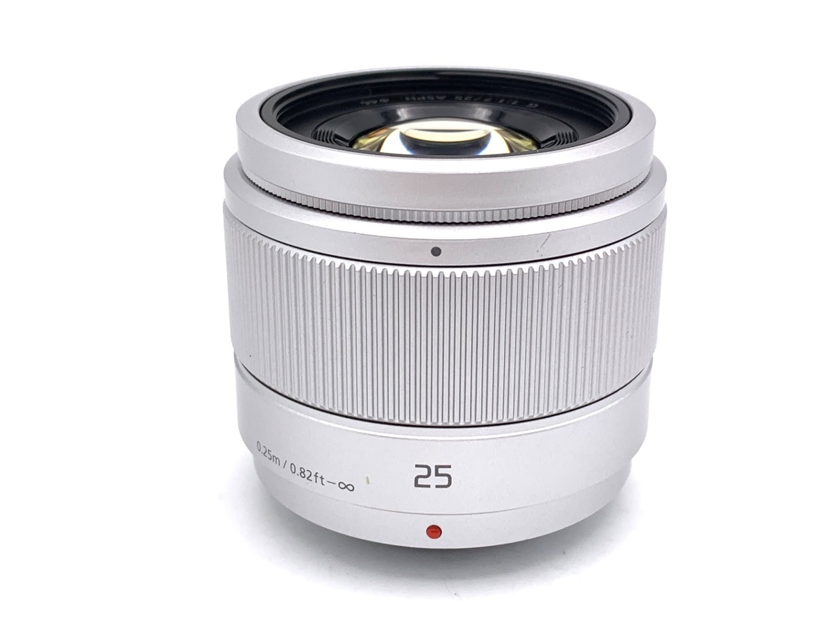 中古】パナソニック LUMIX G 25mm F1.7 ASPH. [H-H025S] シルバー 在庫