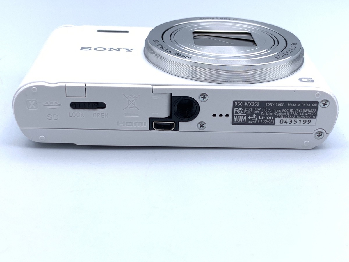 【美品】SONY ソニー　CyberShot DSC-WX350 /ケース付 SONY Cyber-shot WX350 ホワイトケース付属