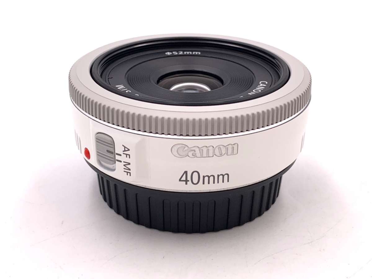 中古：B(並品)】キヤノン EF 40mm F2.8 STM ホワイト | 2445040066711