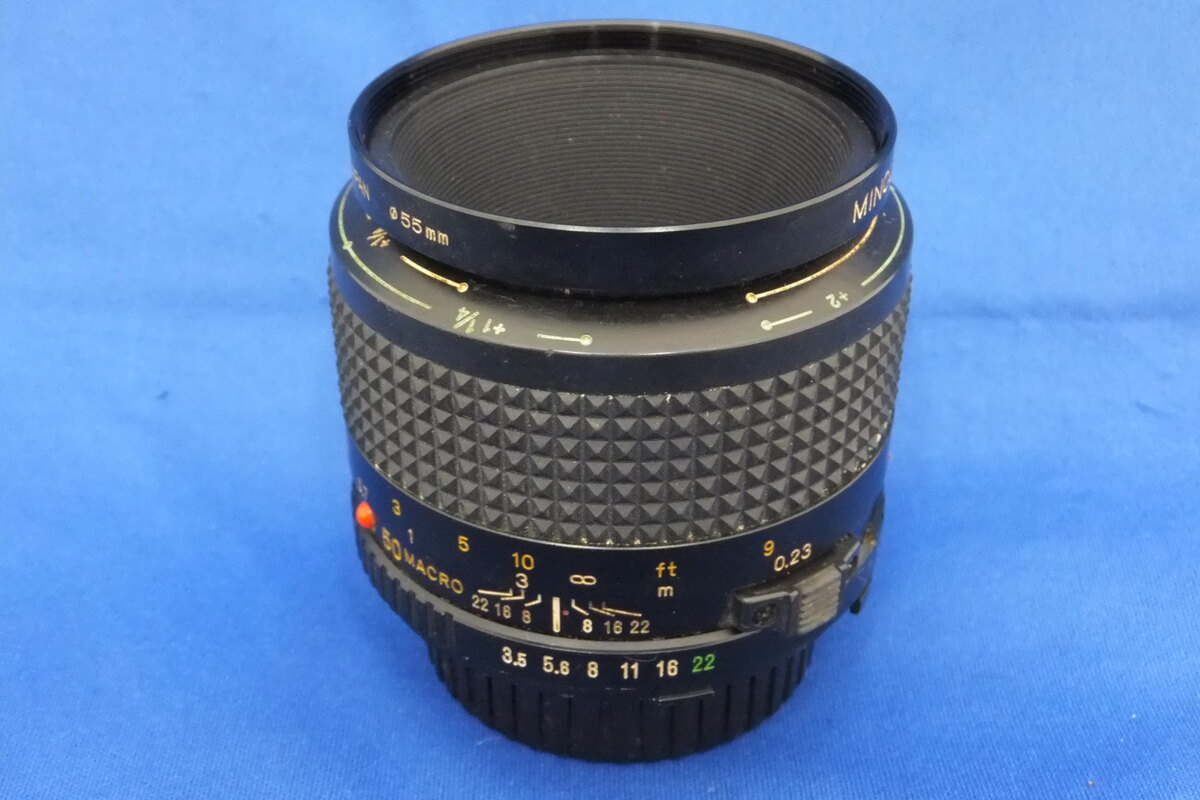 中古】(ミノルタ) MINOLTA MD MACRO 50/3.5+マクロリングアダプター  